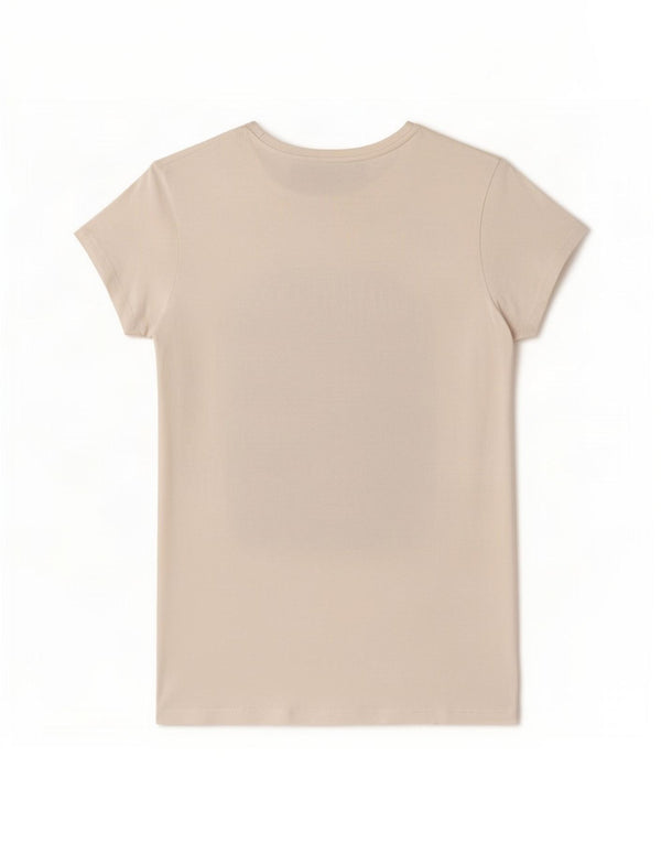 Zara Womens Graphic T-Shirt Top UK 8 Pequeno Algodão Branco