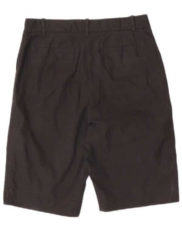 Shorts chino feminino Marks & Spencer Reino Unido 10 pequeno W30 algodão preto
