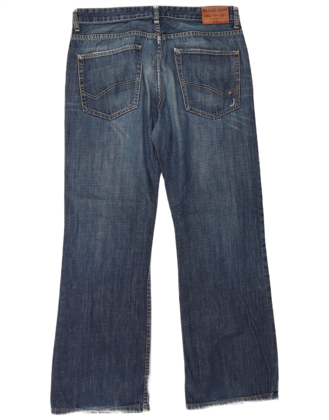 Tommy Hilfiger Masculino Bootcut Jeans W36 L32 Azul Marinho Algodão