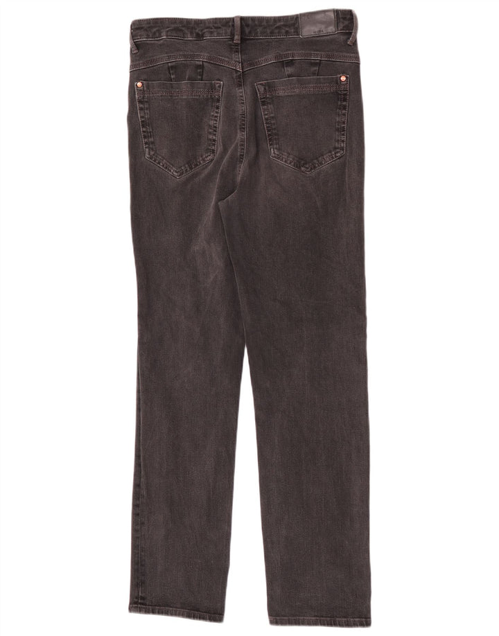 Jeans Marks & Spencer feminino slim UK 12 médio W30 L28 algodão preto