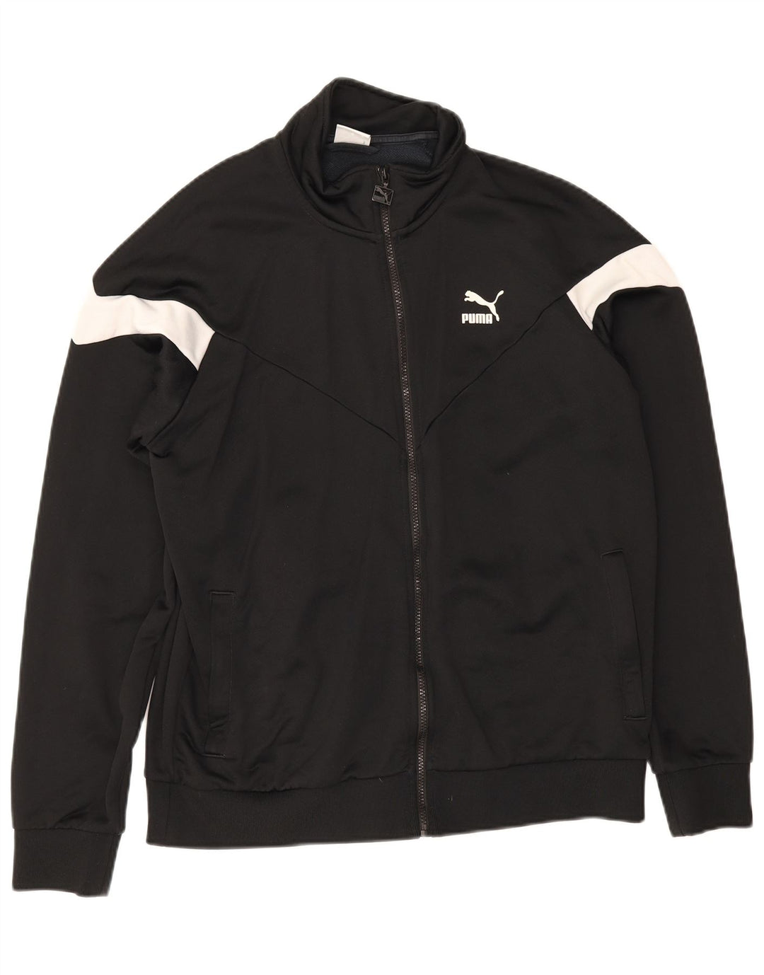 Jaqueta Puma Masculina Treino Top Grande Bloco Colorido Preto