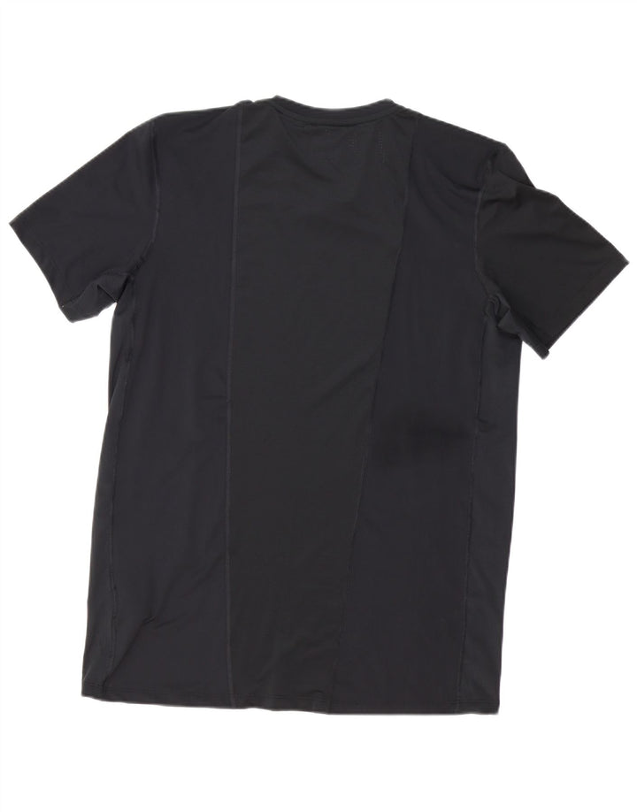 Adidas Mens Camiseta Top Grande Poliéster Preto