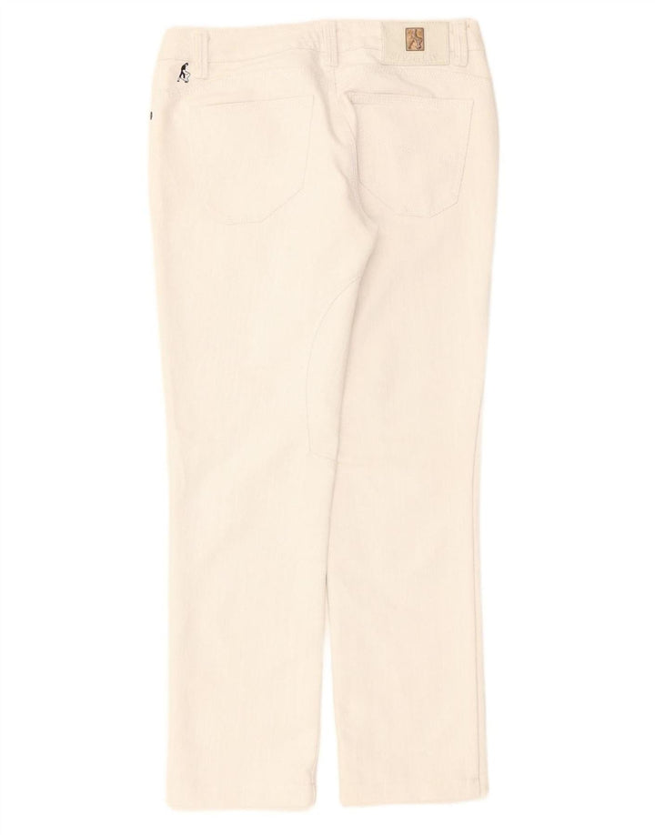 SIVIGLIA Jeans retos femininos W27 L27 algodão branco