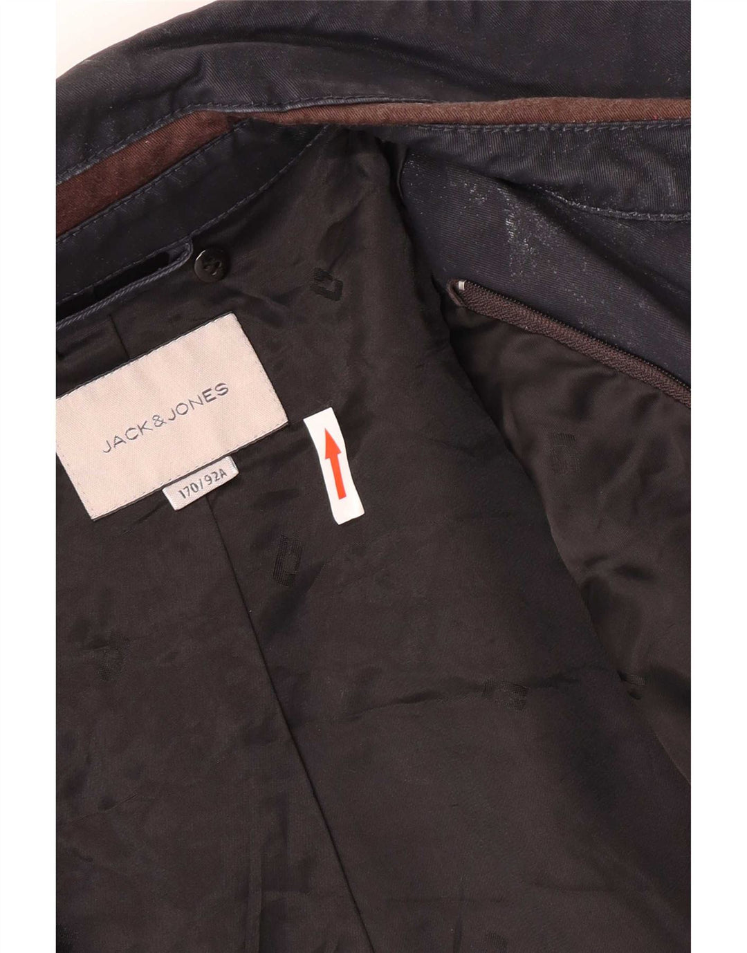 Jaqueta militar masculina Jack & Jones UK 36 pequena azul marinho