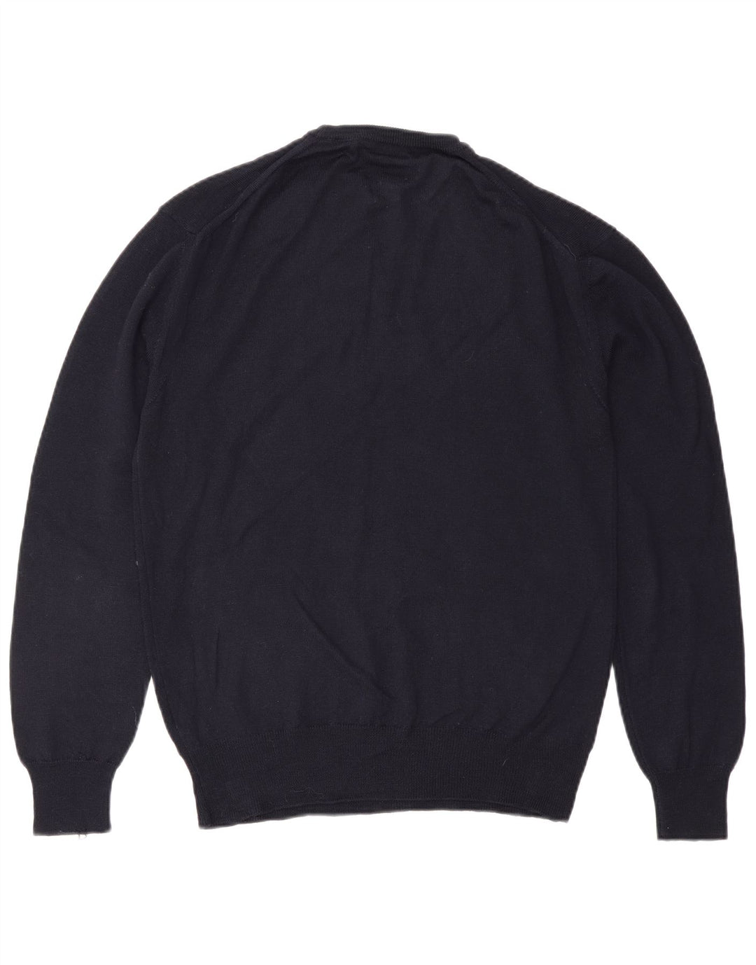 Suéter masculino Ungaro com gola redonda IT 48 pequeno de lã azul marinho