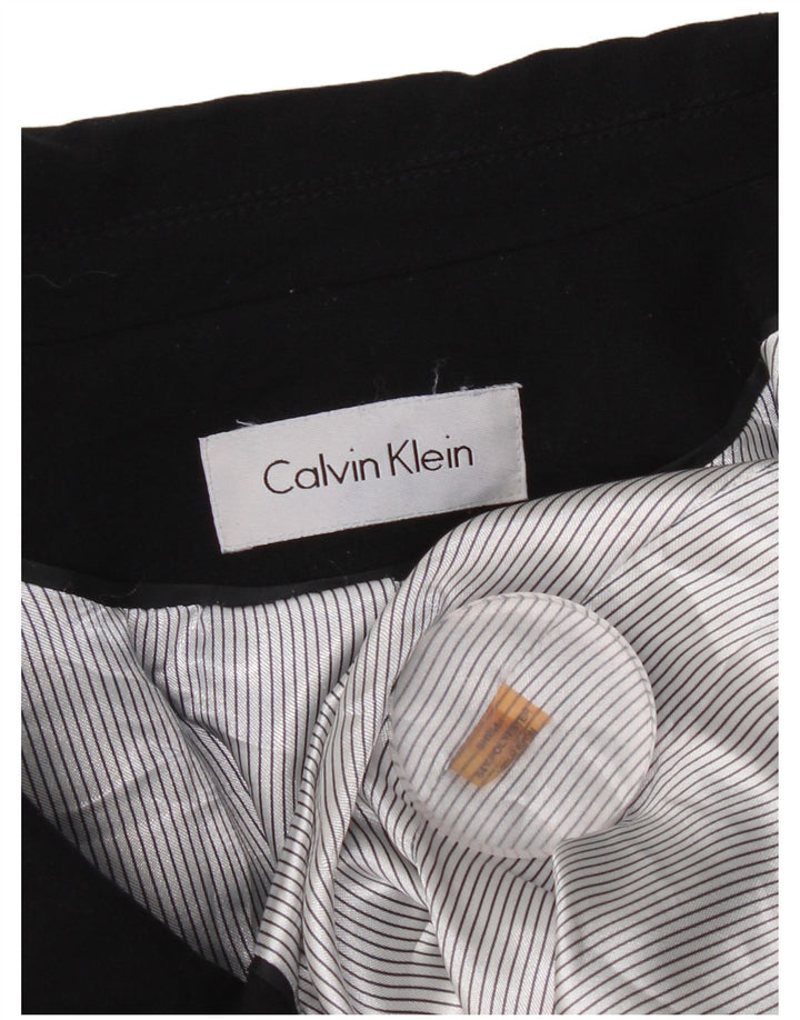 Jaqueta blazer feminina CALVIN KLEIN com 2 botões Reino Unido 14 azul marinho médio