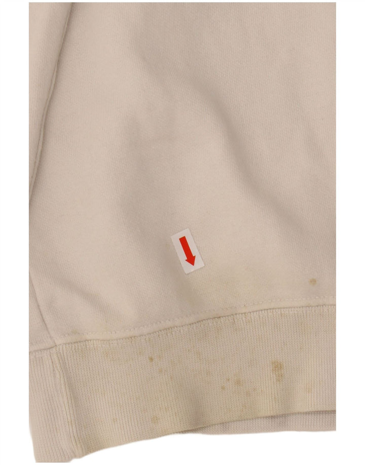 CHAMPION Suéter gráfico masculino com capuz médio branco