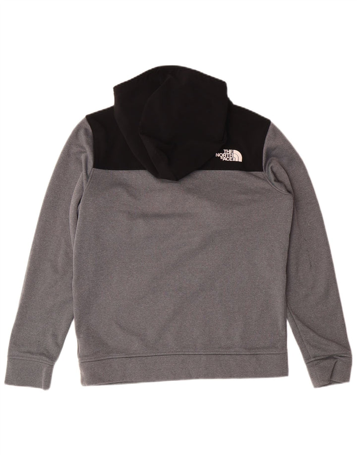 THE NORTH FACE Meninos com capuz e gola com zíper jumper 14-15 anos XL cinza colorblock