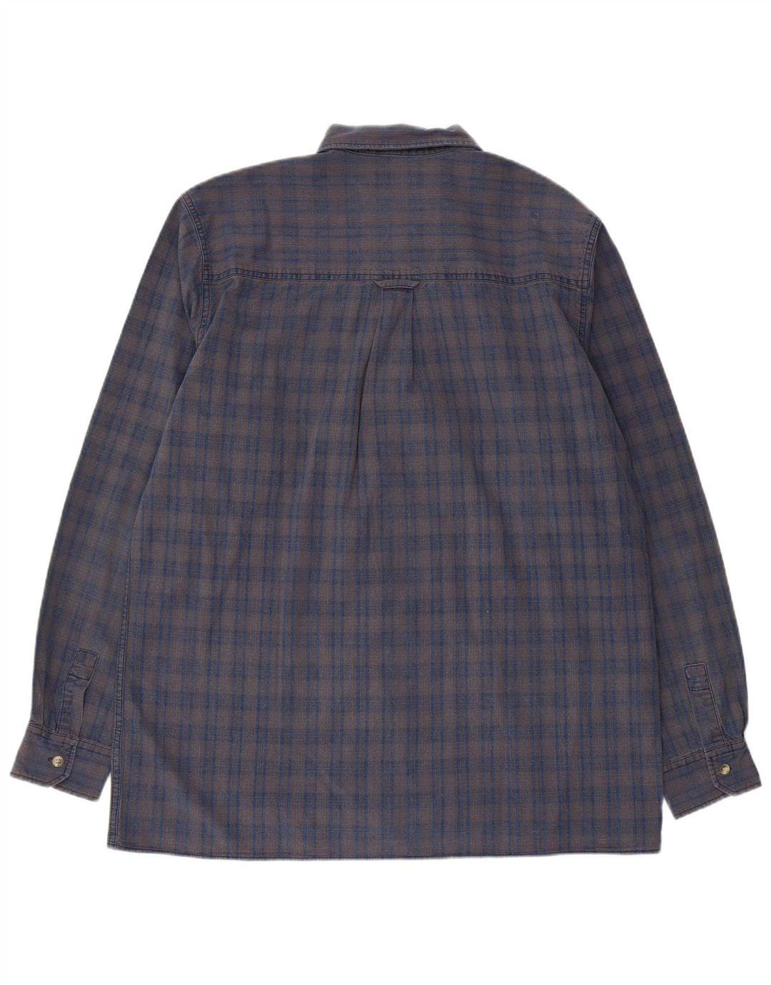 Camisa masculina de flanela Lee XL cinza xadrez algodão