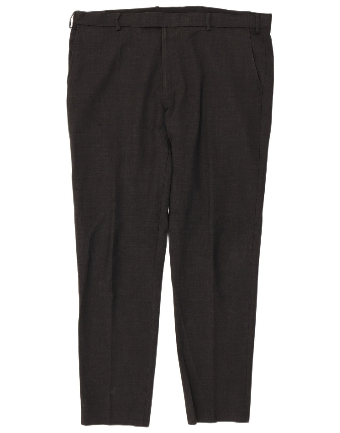 Calça masculina Marks & Spencer sob medida Slim Suit W40 L33 lã cinza