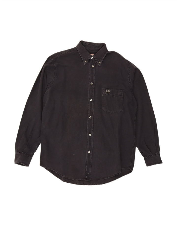 Camisa masculina MURPHY & NYE grande de algodão preto