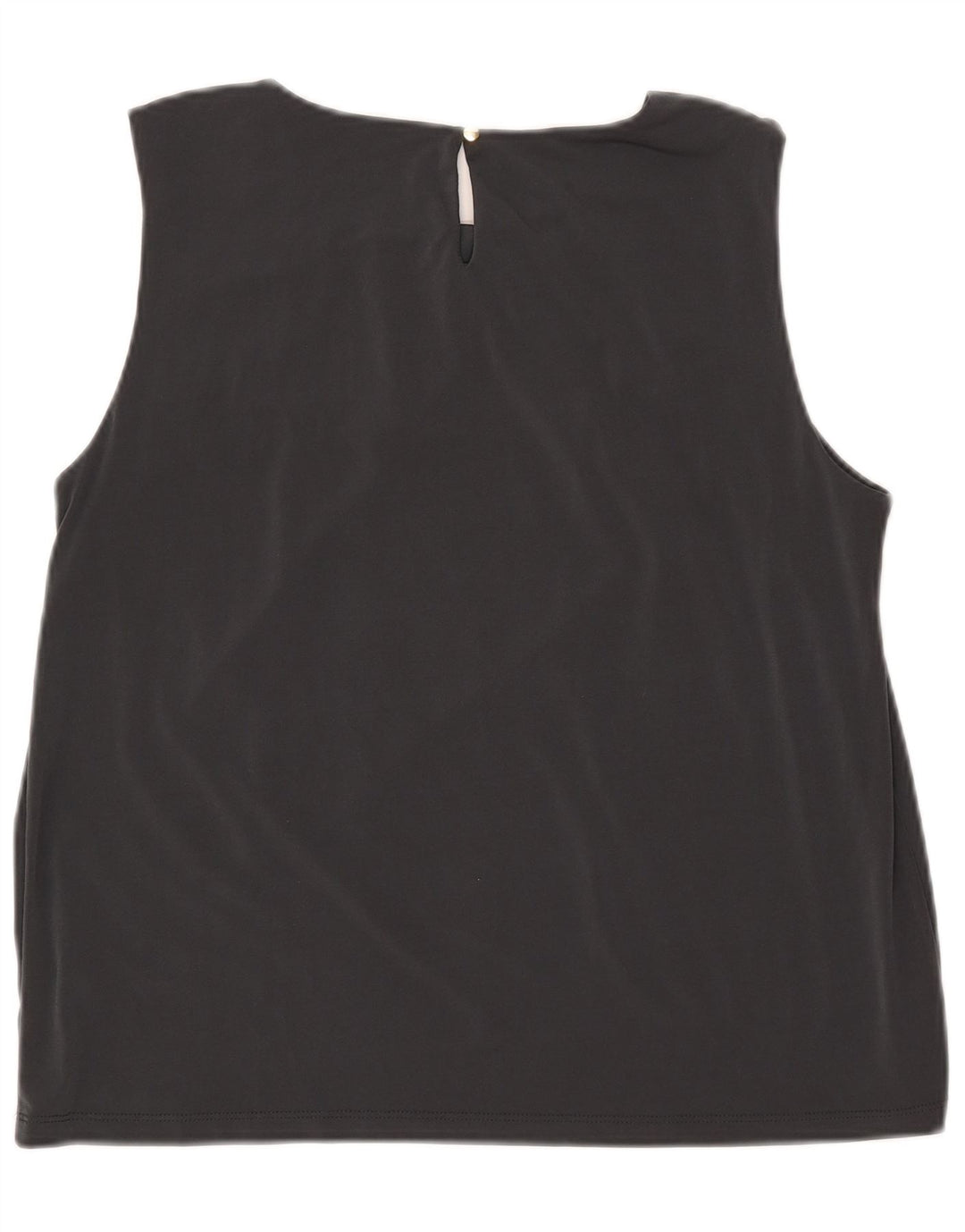 Blusa feminina Calvin Klein sem mangas crop top UK 18 XL cinza poliéster