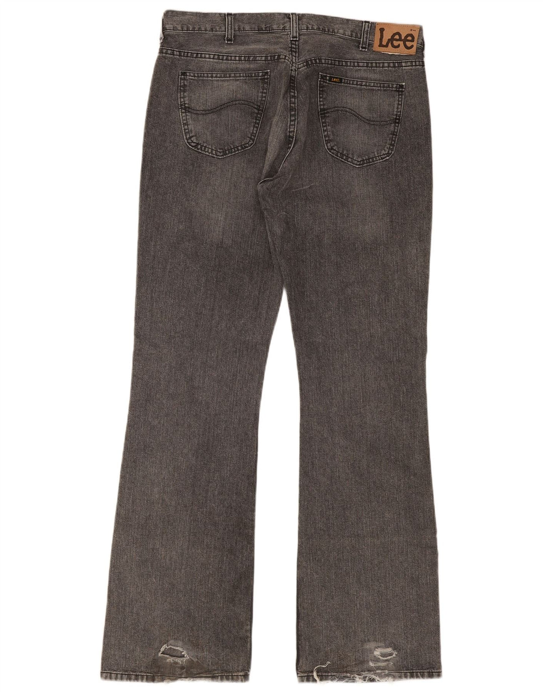 Lee Mens Bootcut Jeans W38 L36 Algodão Cinza