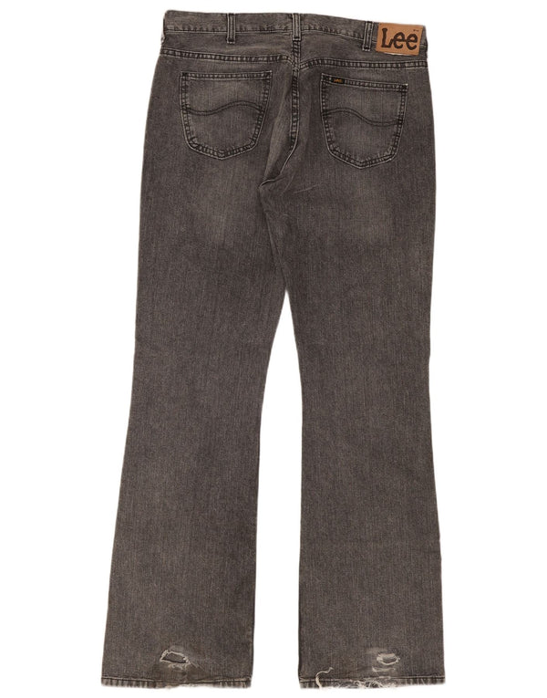 Lee Mens Bootcut Jeans W38 L36 Algodão Cinza