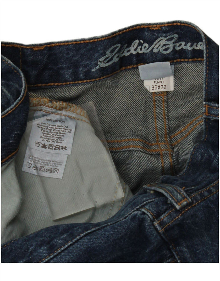 Eddie Bauer Jeans retos femininos W36 L32 algodão azul