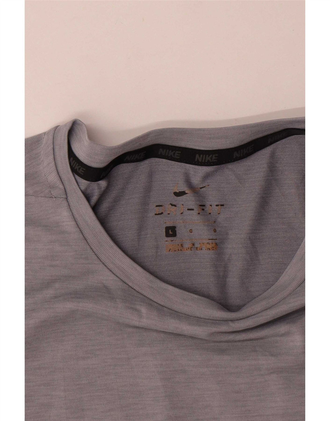 Camiseta Nike Masculina Dri Fit Top Grande Cinza Poliéster