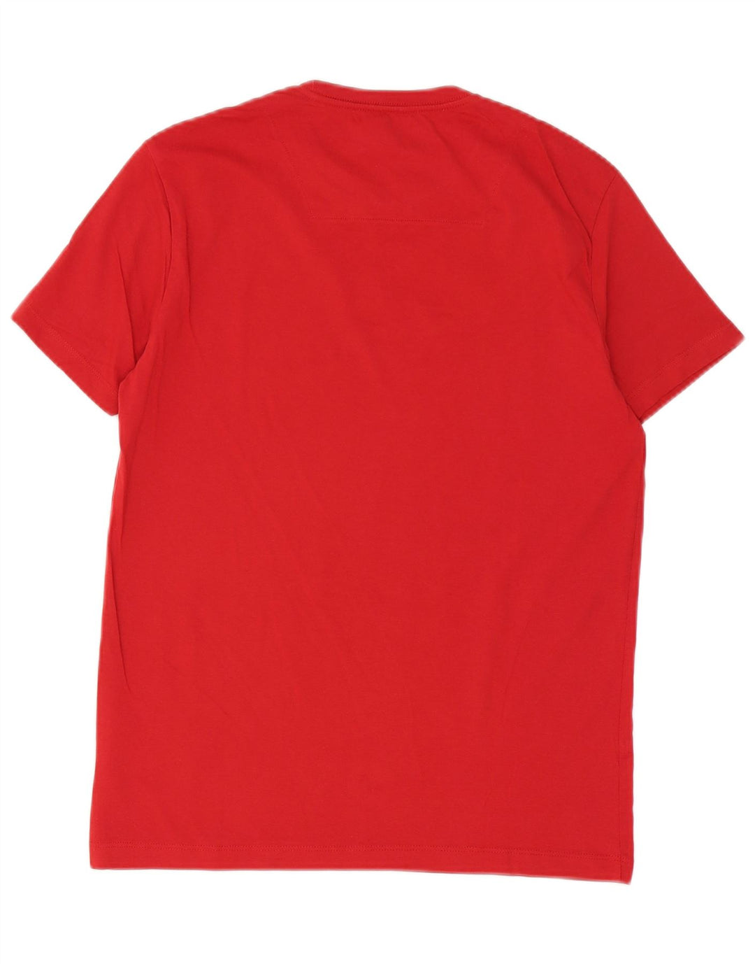 Camiseta gráfica masculina Gas Top pequeno algodão vermelho