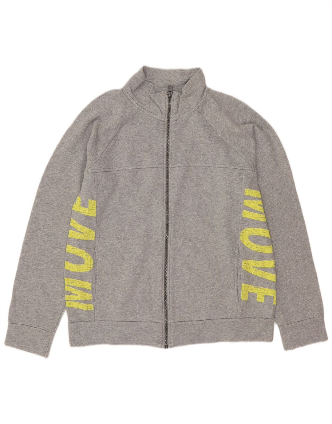 Jaqueta Benetton Boys Graphic Treino 11-12 Anos 2XL Cinza Salpicado