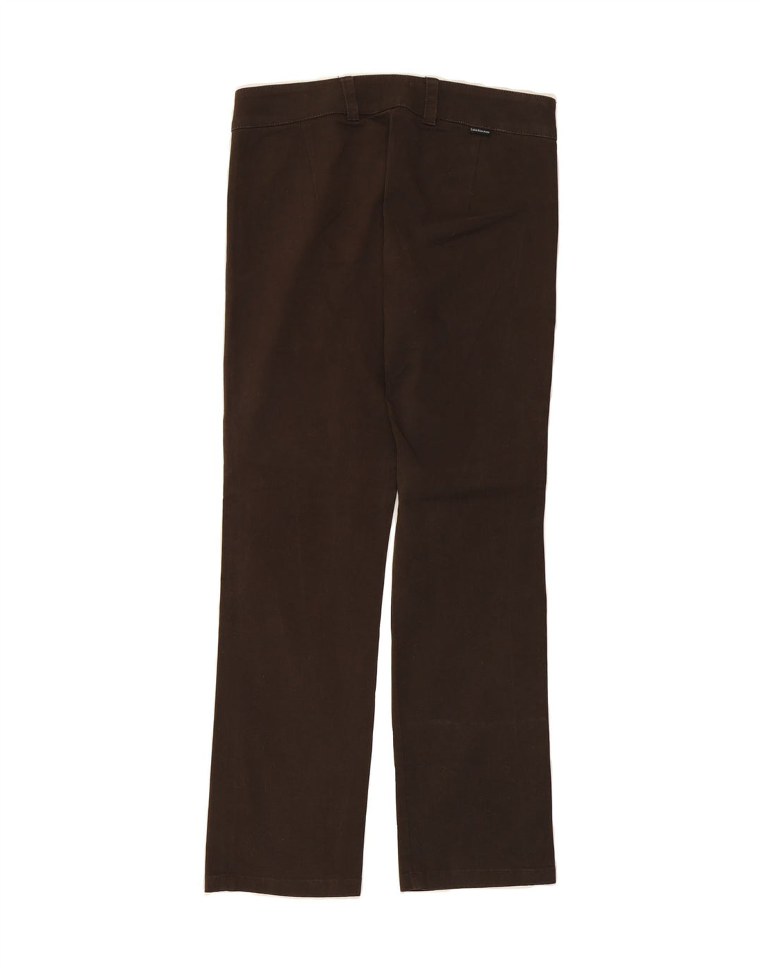 CALVIN KLEIN Womens Straight Casual Trousers W30 L29 Brown Vintage Calvin Klein and Second-Hand Calvin Klein from Messina Hembry 