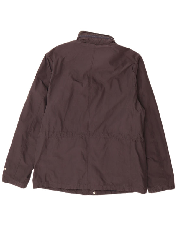Jaqueta utilitária masculina com capuz North Sails UK 42 XL azul marinho poliéster