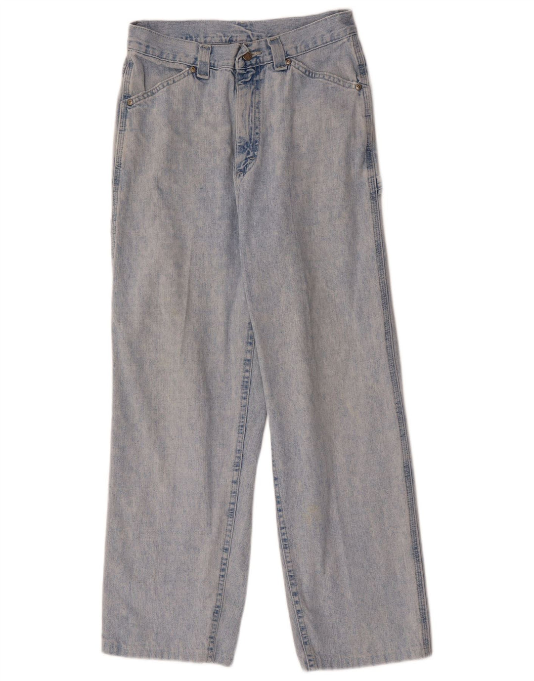 Calça jeans feminina cargo solta LEE W28 L28 algodão azul