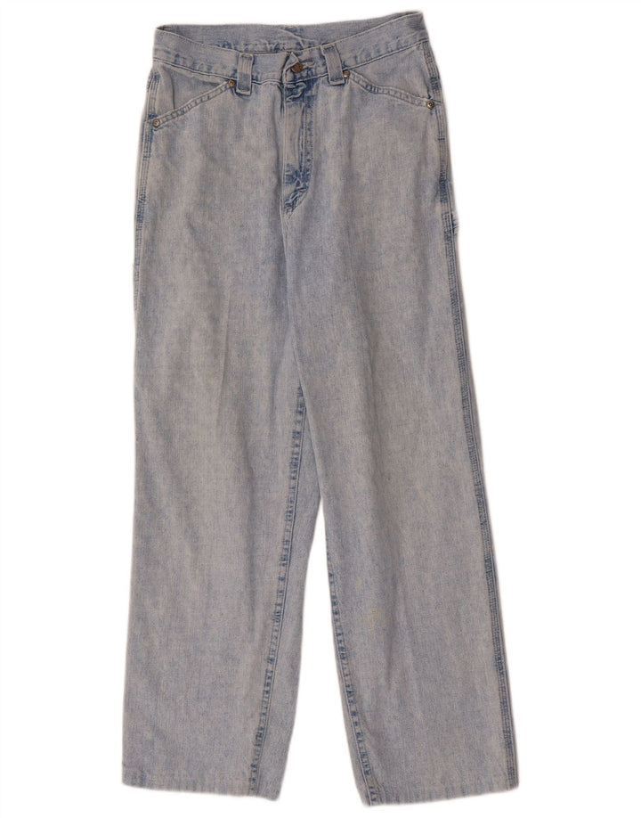 Calça jeans feminina cargo solta LEE W28 L28 algodão azul