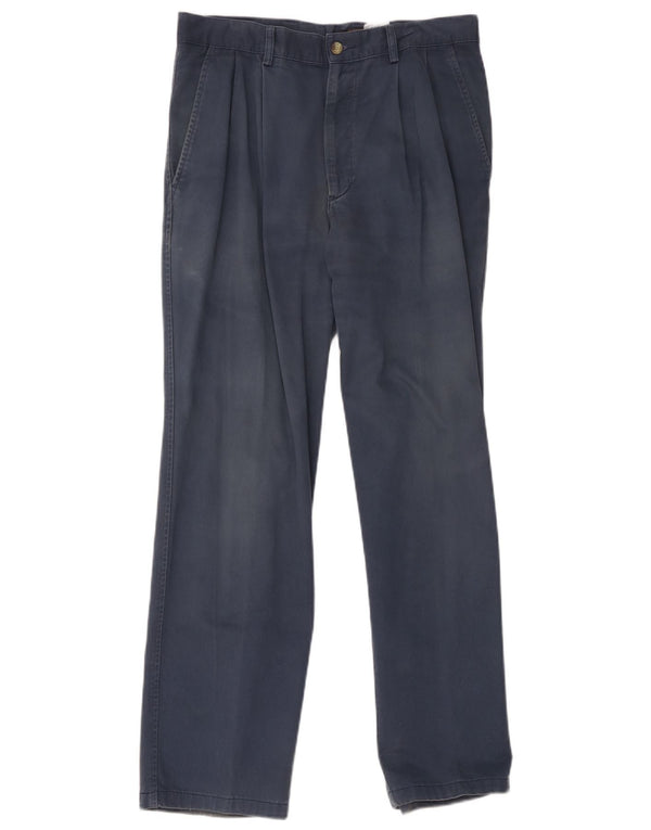 Calça Chino Masculina Timberland Weathergear Pegged W32 L32 Azul Marinho Algodão