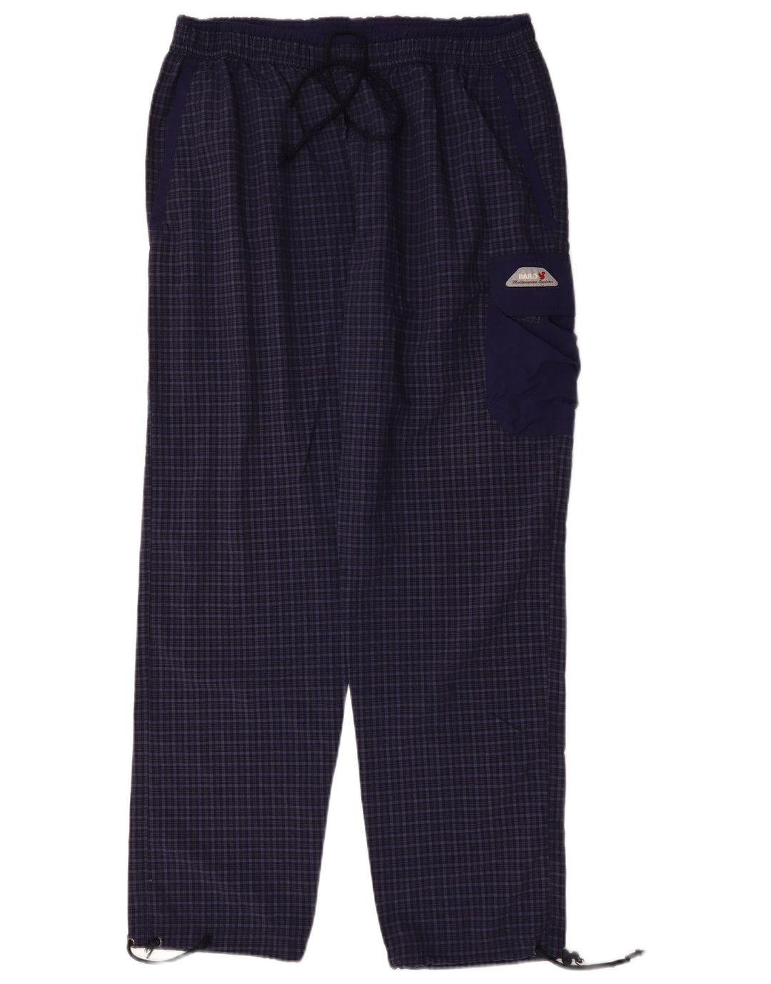Calça cargo reta masculina Bailo XL azul marinho poliamida xadrez