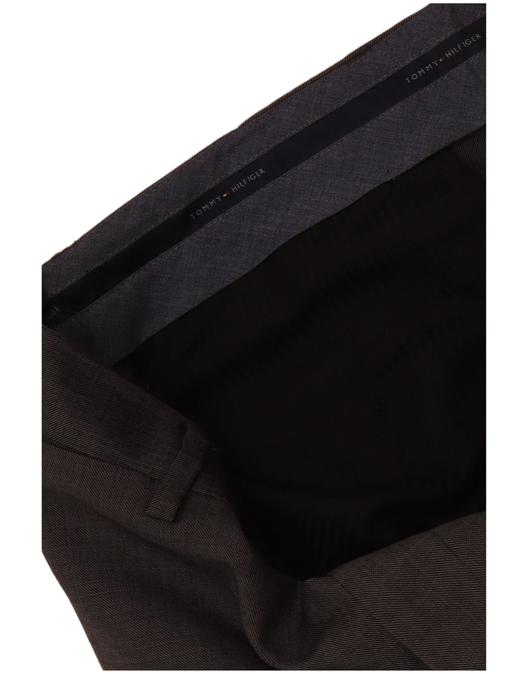 Tommy Hilfiger Mens Straight Suit Calças W32 L30 Cinza