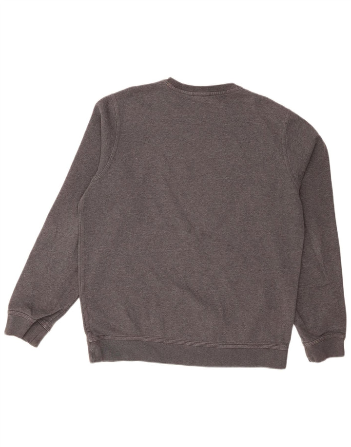 Nike moletom masculino jumper grande algodão cinza
