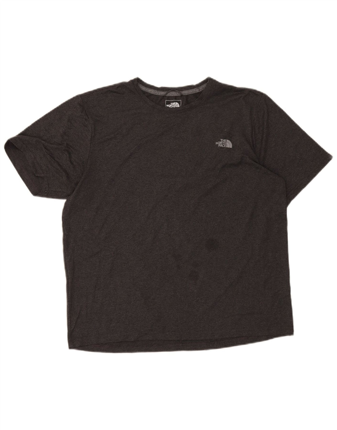 Camiseta masculina The North Face poliéster manchado cinza médio