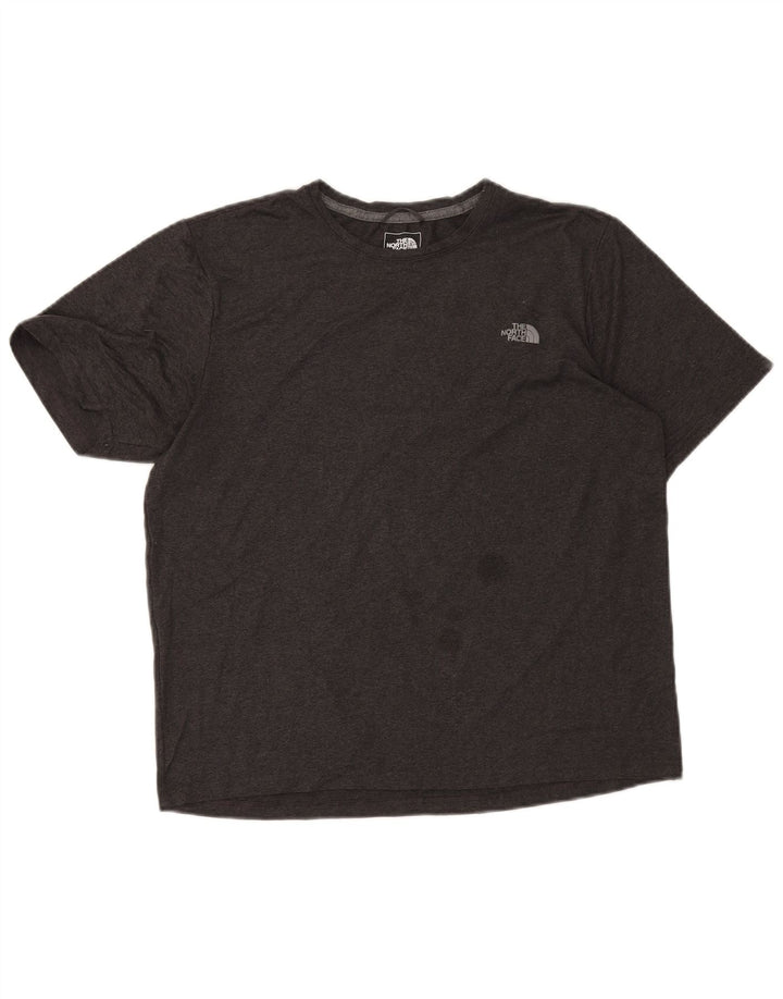 Camiseta masculina The North Face poliéster manchado cinza médio