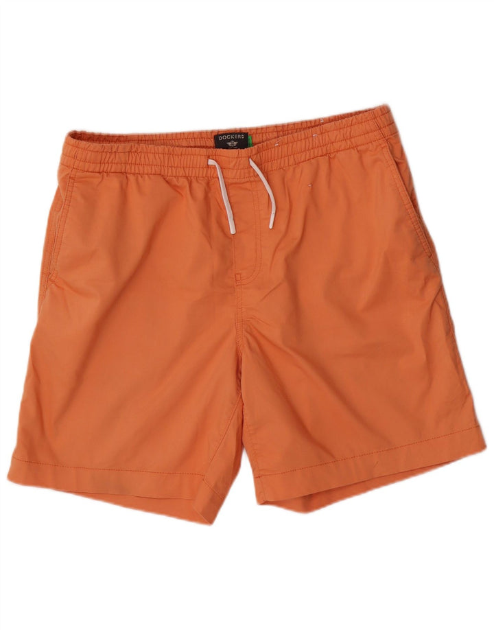 Dockers Mens Chino Shorts Grande W36 Laranja Poliéster