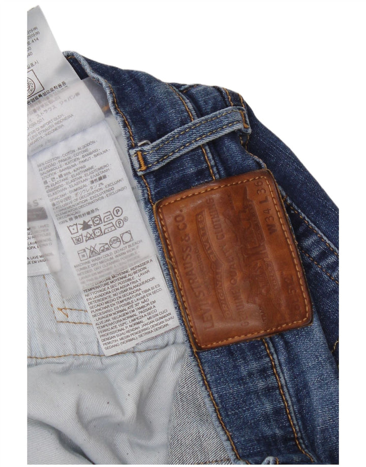 Calça jeans masculina Levi's 512 Slim Tapered W34 L33 azul algodão