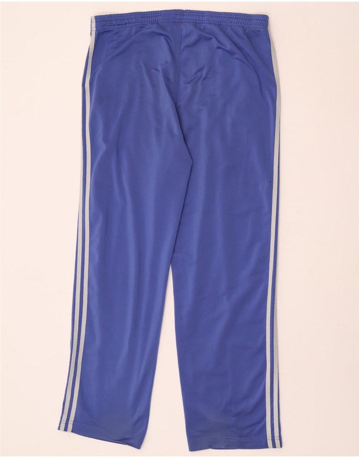 Adidas Mens Treino Calças UK 36/38 Pequeno Azul Poliéster