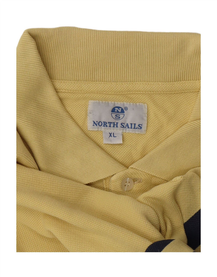 Polo masculino NORTH SAILS XL listrado amarelo