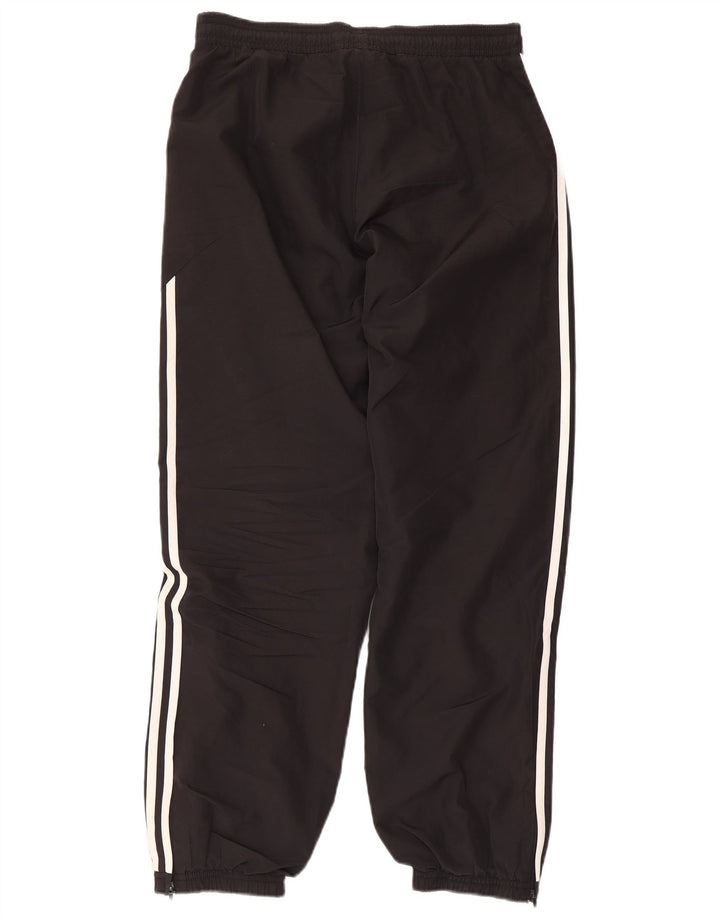 Calça de treino masculina Adidas Joggers UK 38/40 poliéster preto médio