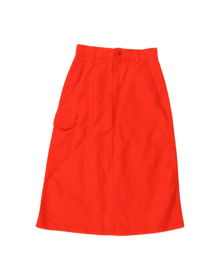 Saia cargo feminina VINTAGE W24 XS algodão vermelho