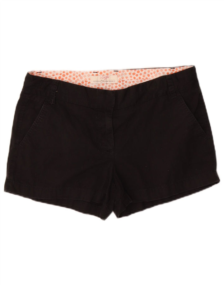 J. Crew Shorts feminino quebrado em chino EUA 6 médio W32 algodão preto