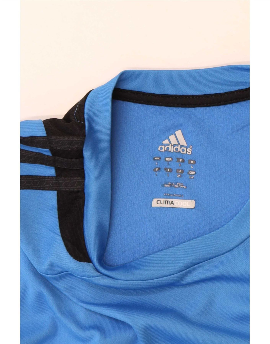 Adidas Mens Climacool Vest Top Grande Azul Colorblock Poliéster