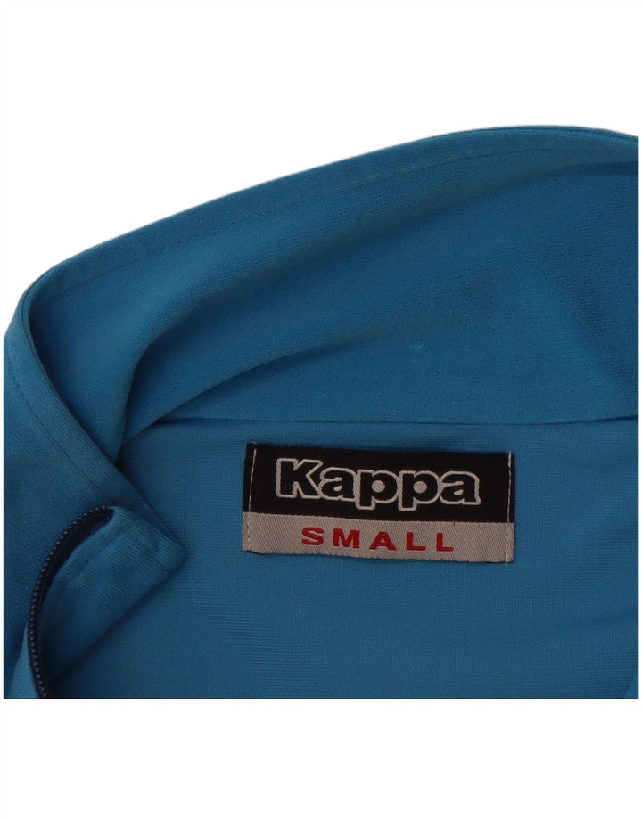 KAPPA Mens Treino Top Jacket Pequeno Azul Colorblock Poliéster