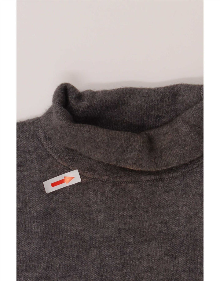 Zara blusa feminina manga curta top UK 8 pequeno cinza