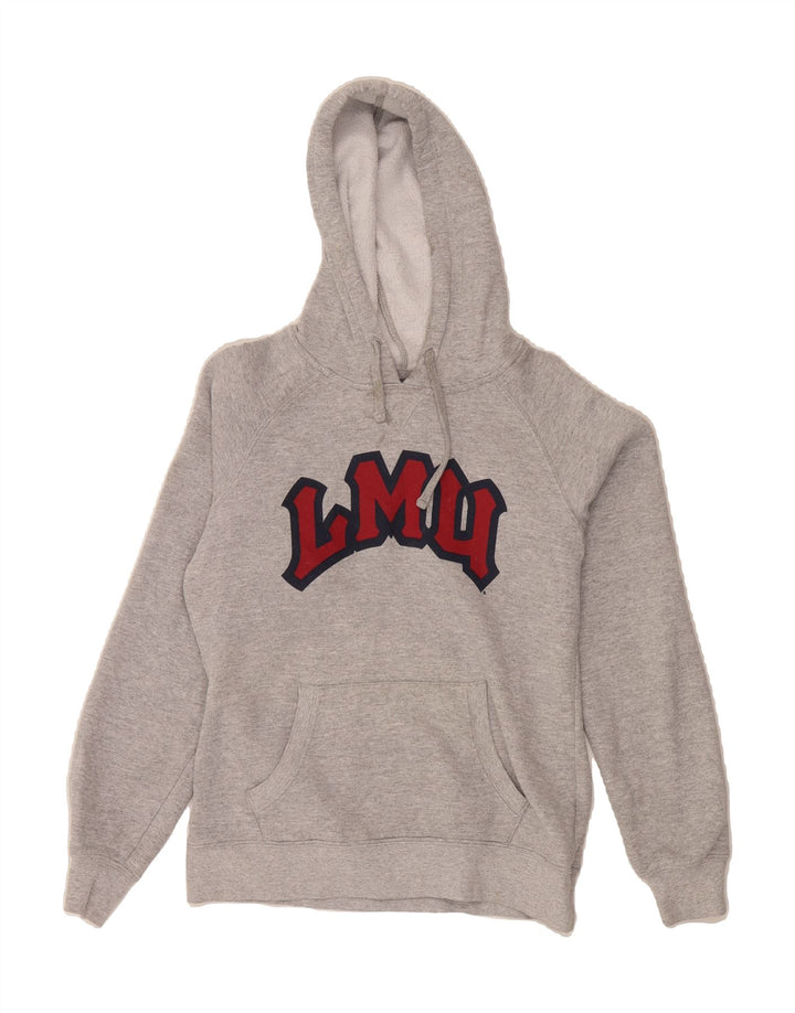 CHAMPION Womens Graphic Hoodie Jumper UK 14 Medium Grey Cotton Vintage Champion and Second-Hand Champion from Messina Hembry 