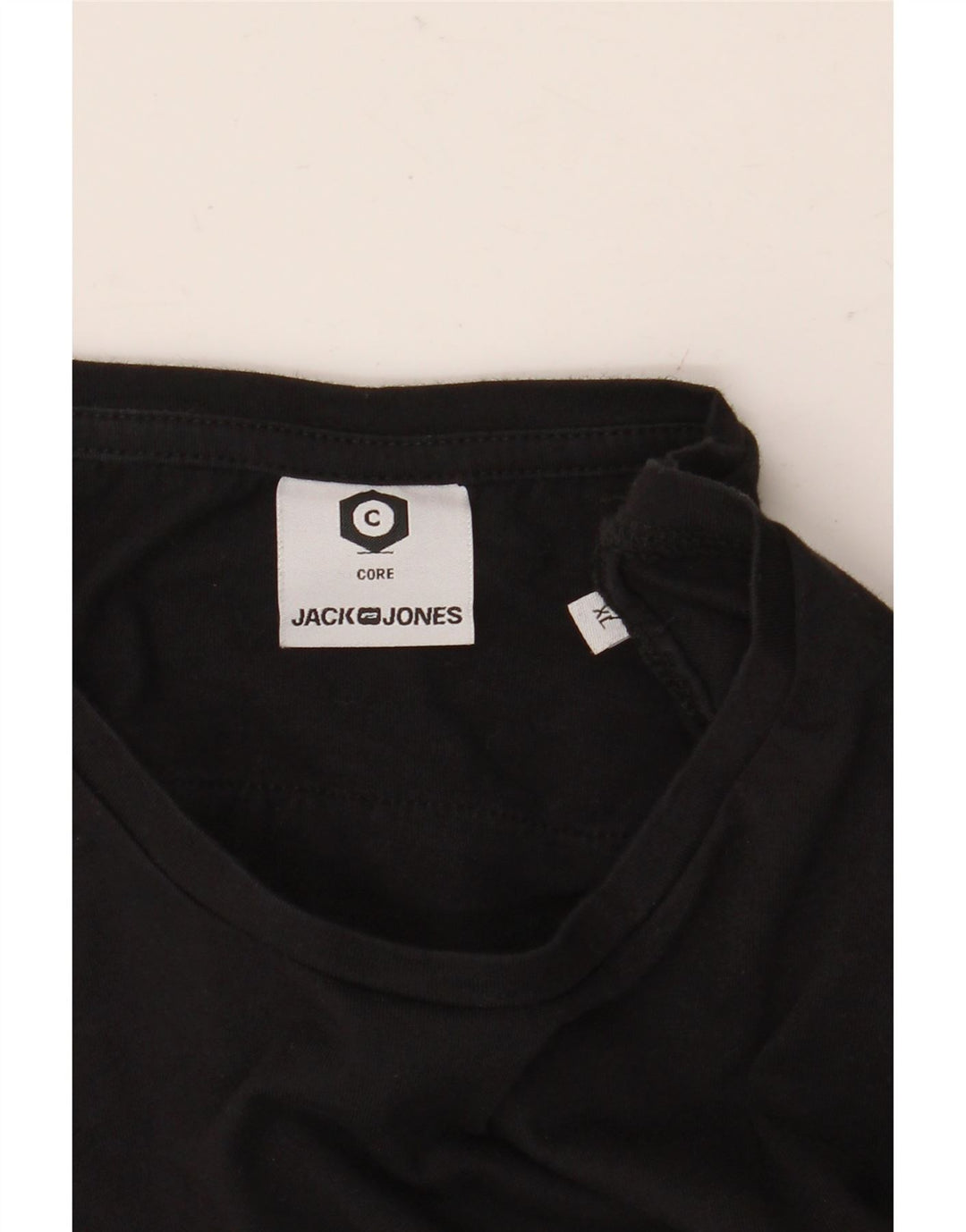 Camiseta gráfica masculina JACK & JONES XL preta