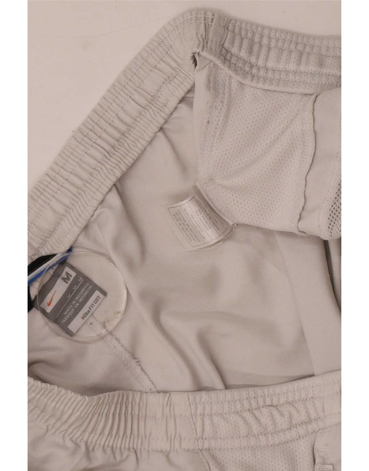 Shorts esportivos masculinos Nike médio branco poliéster