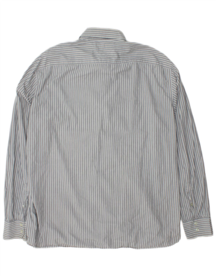 Camisa masculina Tommy Hilfiger 2XL algodão listrado cinza