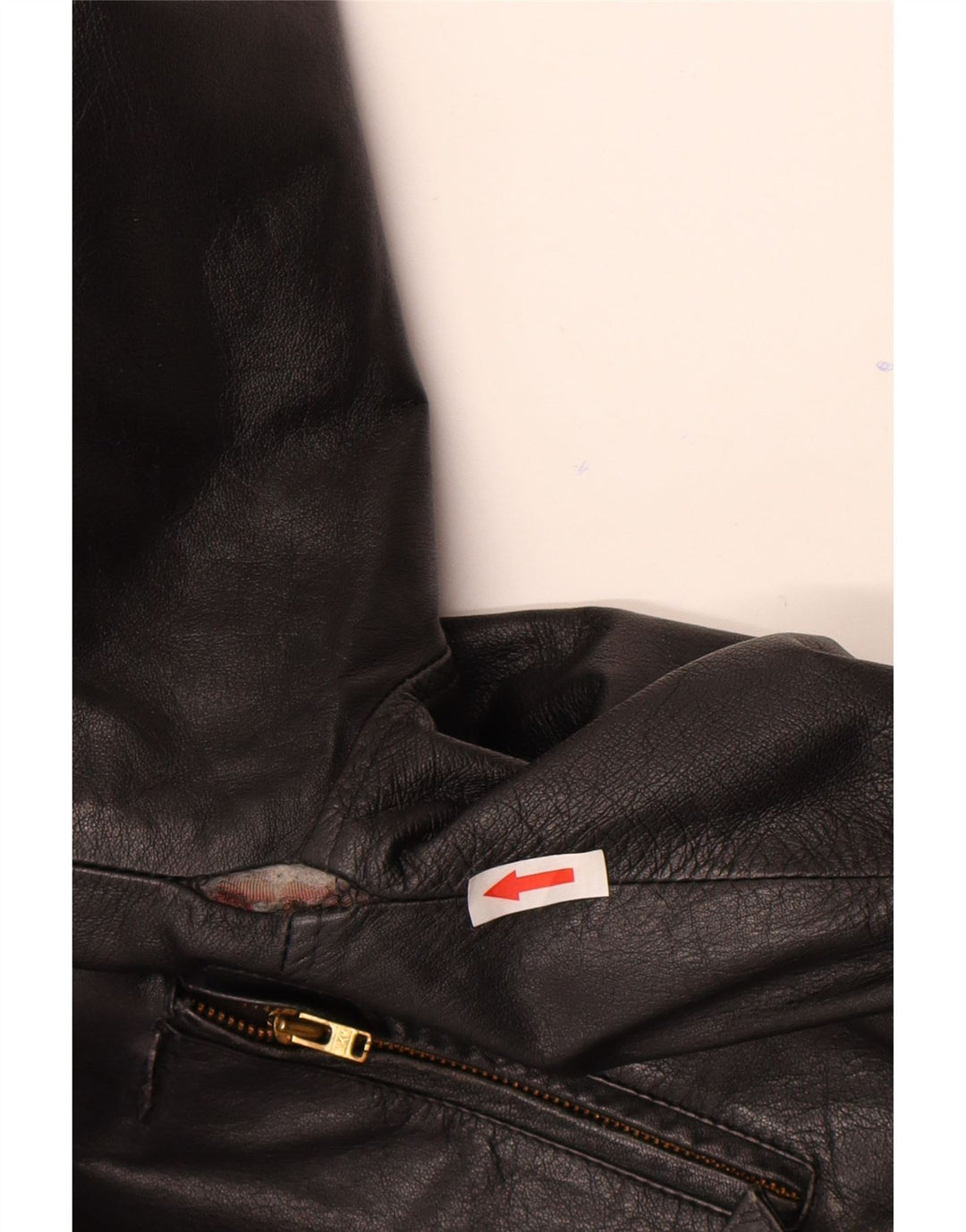 Jaqueta de couro masculina vintage IT 52 XL couro preto