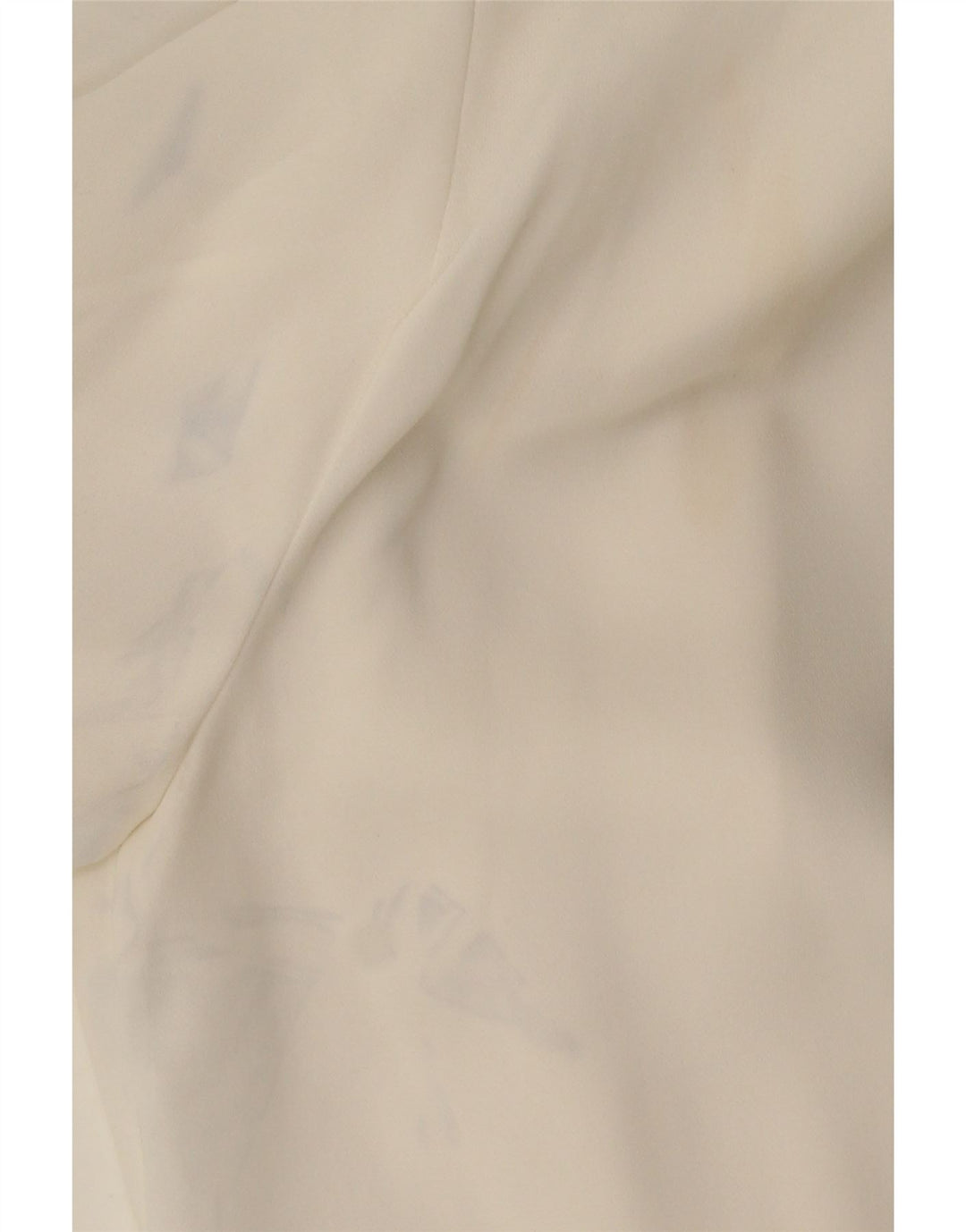 Zara blusa feminina manga 3/4 top UK 6 XS poliéster branco