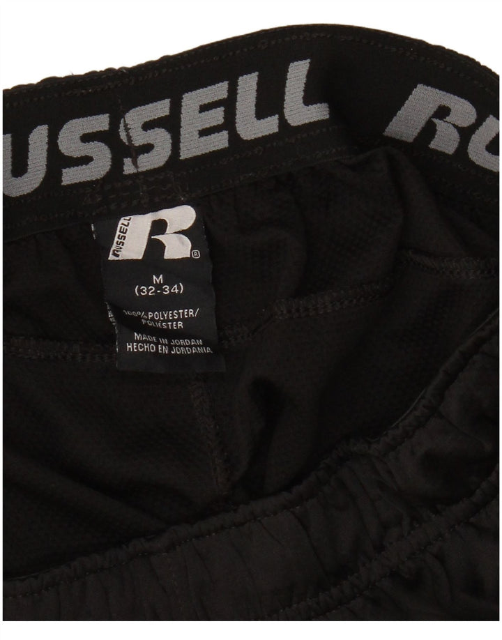 RUSSELL ATLÉTICO Masculino Dri-Power Sport Shorts Médio Preto Poliéster