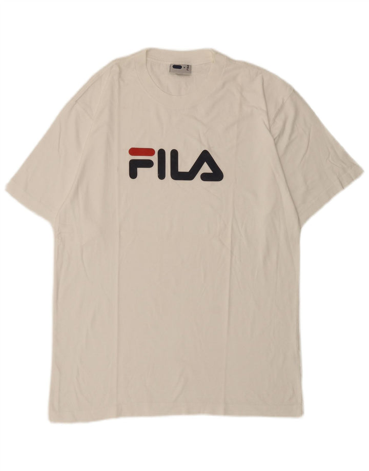 Camiseta Fila Masculina Graphic Top Médio Branco